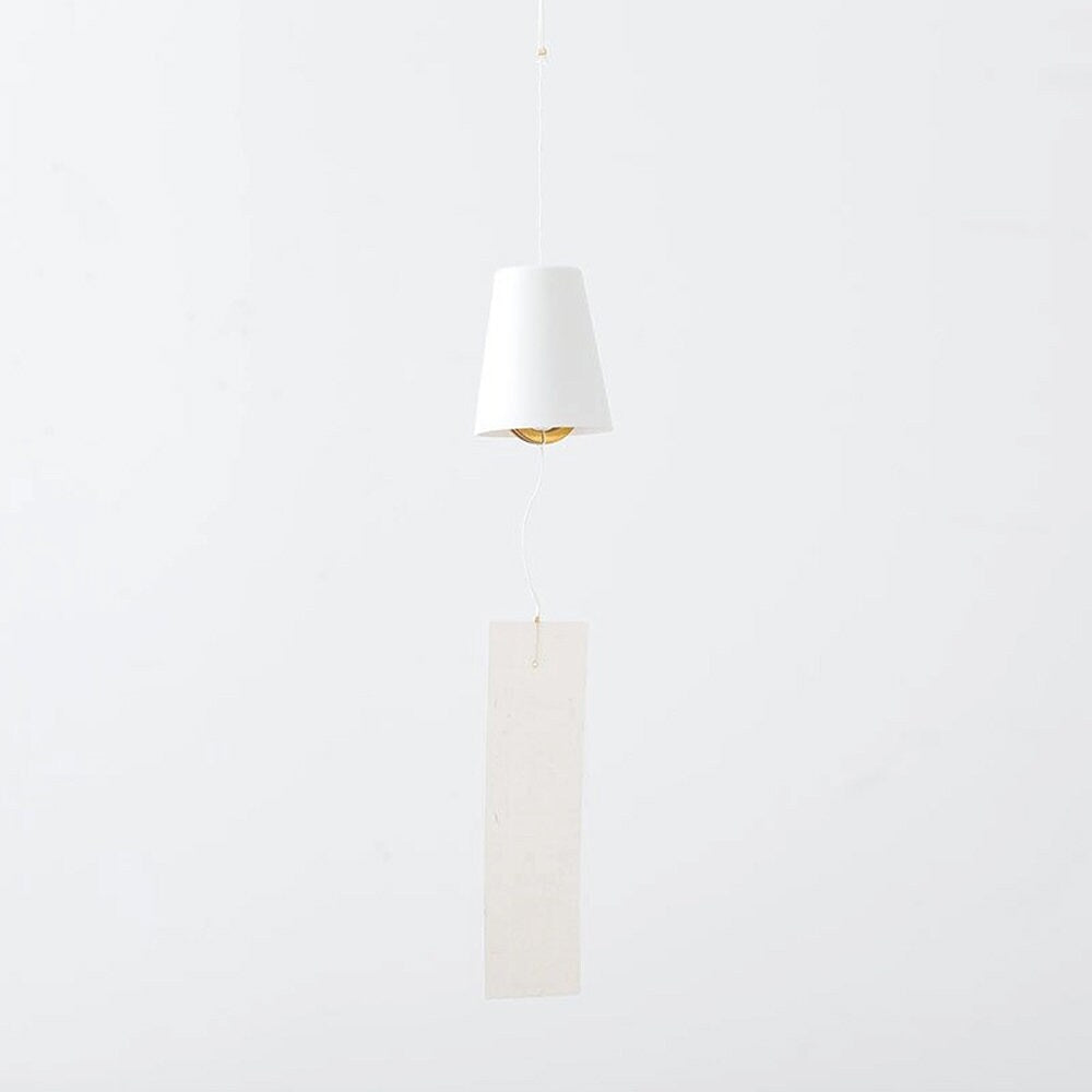 Japanese Unglazed Porcelain Wind Chimes, Elegant Soft Tone Door Chime, Unique Handmade Meditation Bell 100% Natural & Sustainable Materials