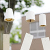 Japanese Unglazed Porcelain Wind Chimes, Elegant Soft Tone Door Chime, Unique Handmade Meditation Bell 100% Natural & Sustainable Materials