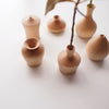 Tiny Wooden Flower Vases
