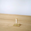 Tiny Japanese Hammered Brass Candle Holder, Unique Handmade holiday gift, Minimalist Home Decor, TSUCHI-ITA Hammered Plate By Daiyo Candle